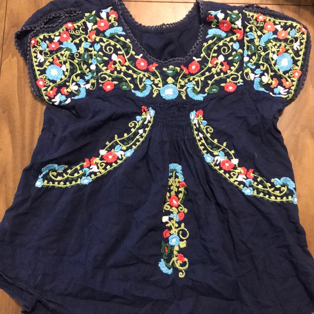 Mexican embroidery blouse